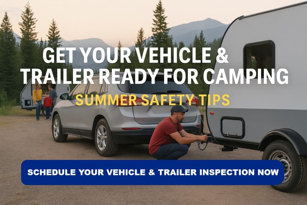 trailer safety inspection before camping trip Calgary